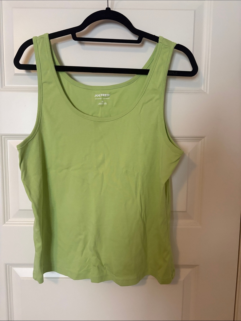 Joe Fresh Light Green Scoop Neck Tank Top